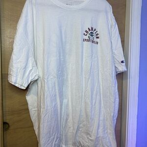 Champion White Short Sleeve Men's Tee